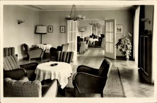 Ak Friedrichroda im Thüringer Wald, Wohnzimmer, Klubräume, Erholungsheim Walter Ulbricht