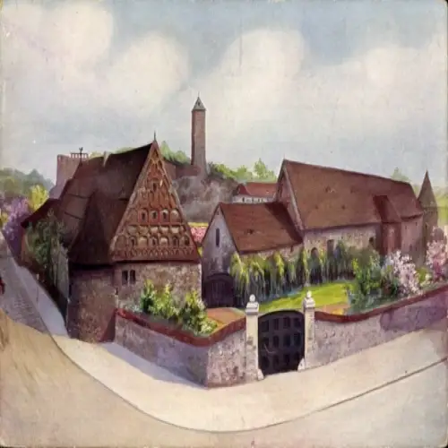 Ak Giebichenstein Halle an der Saale, Vorderansicht der Unterburg Giebichenstein, Kaiser-Friedric