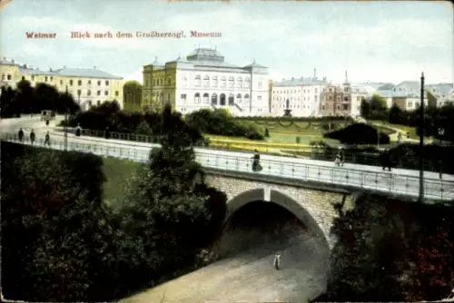 Ak Weimar in Thüringen, Großherzogliches Museum