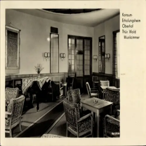 Ak Oberhof im Thüringer Wald, Innenansicht eines Musikzimmers, Konsum-Erholungsheim, Oberhof, Thü