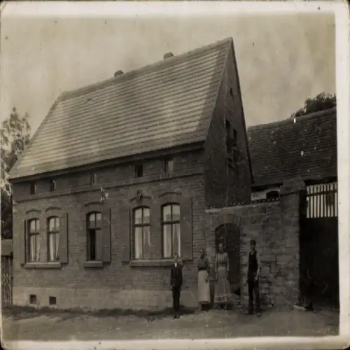 Foto Ak Meisberg Ritterode Hettstedt im Südharz, Wohnhaus, Anwohner, Familie Fischer