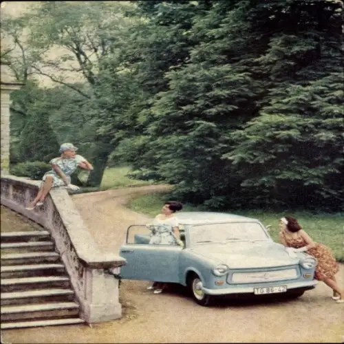 Ak Auto, Kennzeichen TG 86-42, VEB Sachsenring Automobilwerke Zwickau