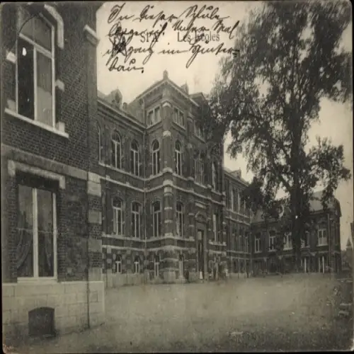 Ak Lüttich Wallonien Belgien, Historisches Gebäude, Baum, Feldpoststempel, Freude