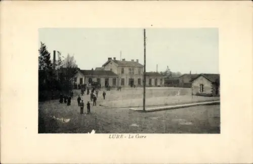 Ak Lure Haute Saône, Bahnhof