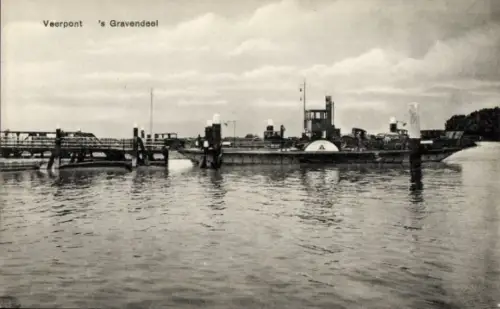 Ak 's Gravendeel Südholland, Veerpont