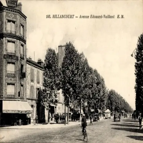 Ak Billancourt Hauts de Seine, Avenue Edouard-Vaillant