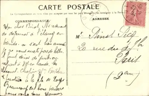 CPA Lorris Loiret, L'Avenue de la Gare