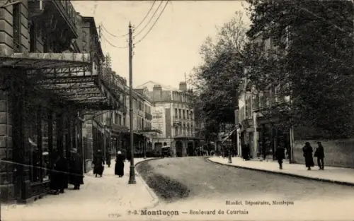 Ak Montlucon Allier, Boulevard de Courtais