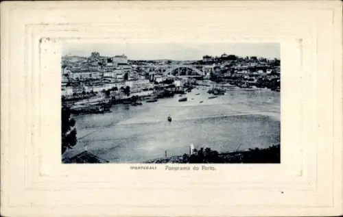 Ak Porto Portugal , (PORTUGAL), Panorama do  Hafenansicht, Stadtansicht, 