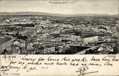 Ak Lisboa Lissabon Portugal, Panorama