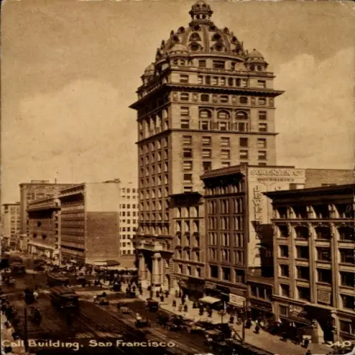 Ak San Francisco Kalifornien USA, Call Building,  Sorensen C, Watchmakers