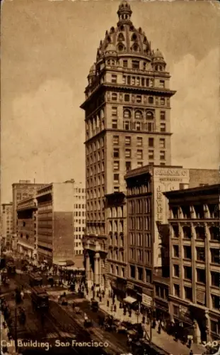 Ak San Francisco Kalifornien USA, Call Building,  Sorensen C, Watchmakers