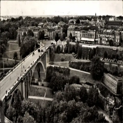 Ak Luxembourg Luxemburg, Fort Thüngen, Trois Gland, Drei Eicheln, Dräi Eechelen, Brücke, Stadtans