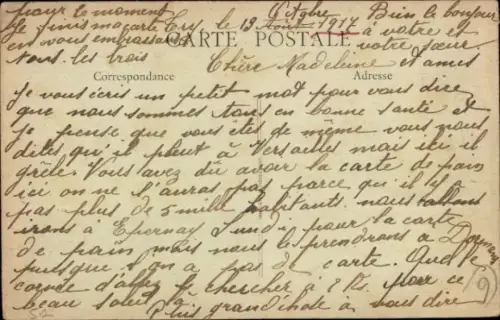 Ak Dormans Marne, Rue de Chalons