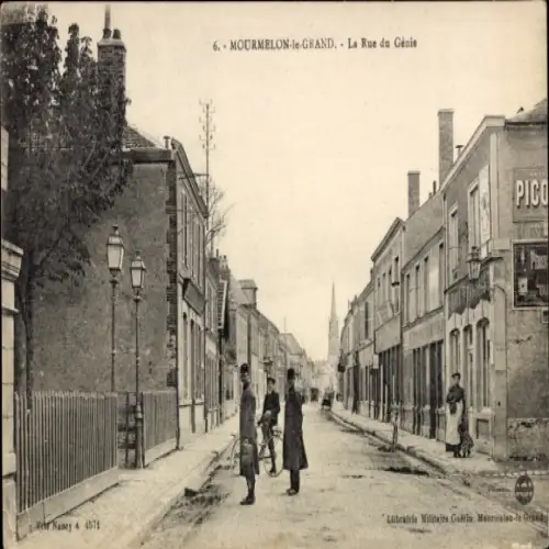 Ak Mourmelon le Grand Marne, Rue de Génie