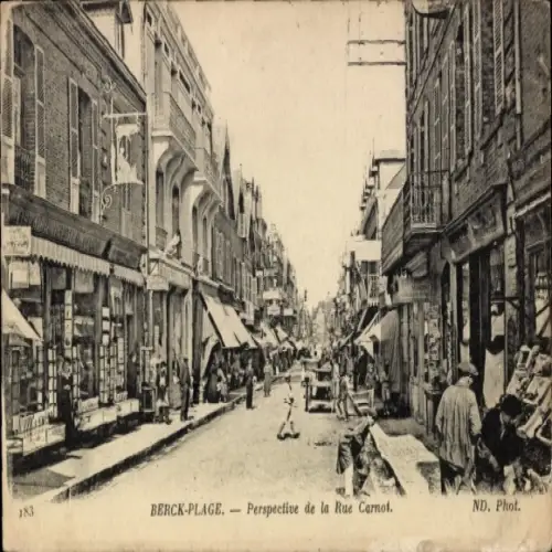 Ak Berck Plage Pas de Calais, Perspective de la Rue Carnot