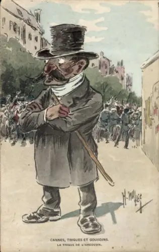 Künstler CPA Cannes Alpes Maritimes, Triques et Gourdins, La Trique de l'Argousin