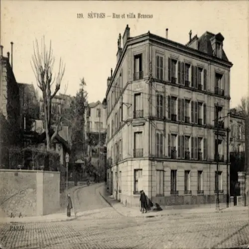 CPA Sèvres, Rue et Villa Brancas