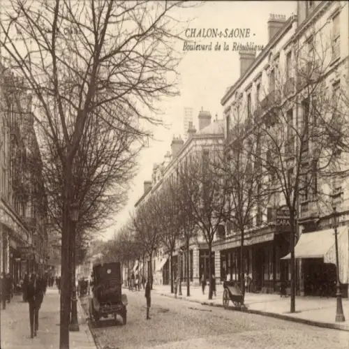 Ak Chalon sur Saône Saône et Loire, Boulevard de la République