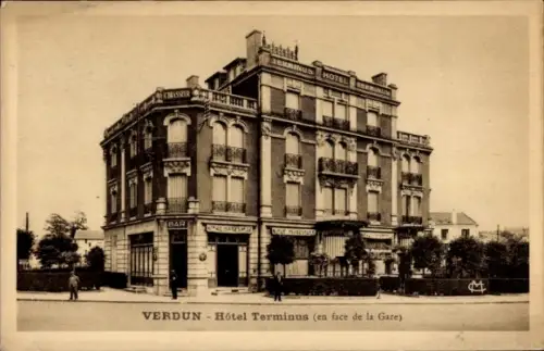CPA Verdun Lothringen Meuse, Hotel Terminus
