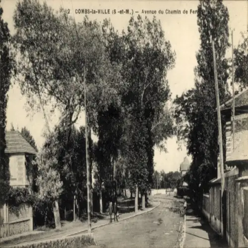 Ak Combs la Ville Seine et Marne, Avenue du Chemin de Fer