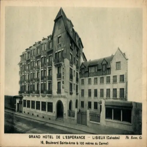 Ak Lisieux Calvados, Grand Hotel de l'Espérance, Boulevard Sainte-Anne, Hellogravur, Ph. Rosen