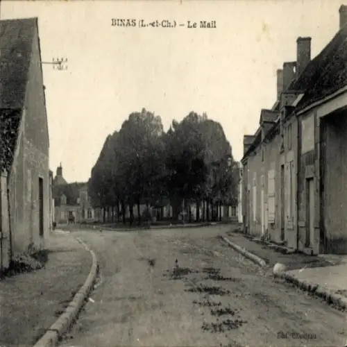 Ak Binas Loir et Cher, Le Mail, Straßenpartie