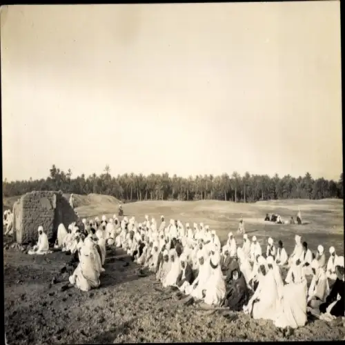 Foto Ak Araber, Gebet, Maghreb, Tracht