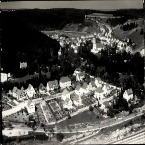 Ak Herrlingen Blaustein in Württemberg, Fliegeraufnahme