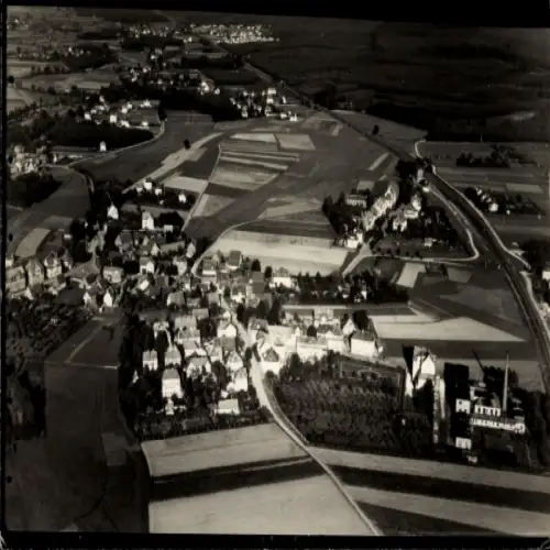 Foto Ort bei Friedberg Deutschland, Fliegeraufnahme