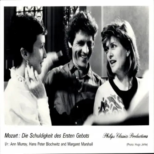 Ak Opernsängerin Ann Murray, Hans Peter Blochwitz, Mozart, Die Schuldigkeit des Ersten Gebots