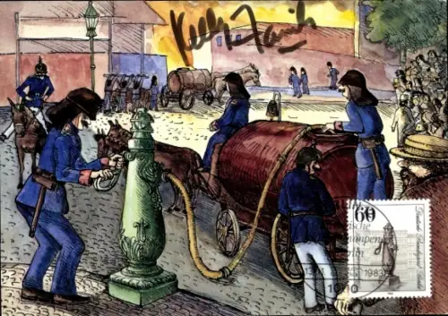 Ak Sänger Kelly Family, historische Pumpen