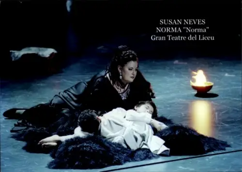 Ak Opernsängerin Susan Neves in Norma