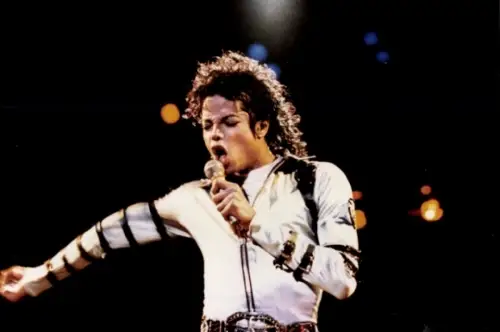 Foto Sänger Michael Jackson auf der Bühne