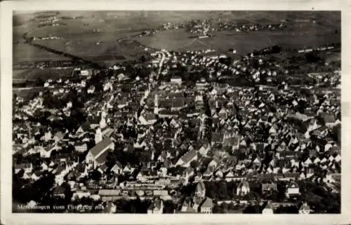Ak Memmingen in Schwaben, Fliegeraufnahme