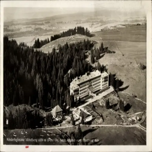 Ak Mittelberg im Allgäu, Fliegeraufnahme, Kinderheilstätte
