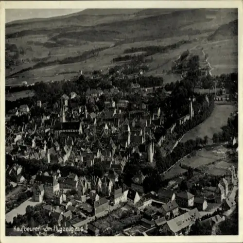 Ak Kaufbeuren an der Wertach in Schwaben, Fliegeraufnahme