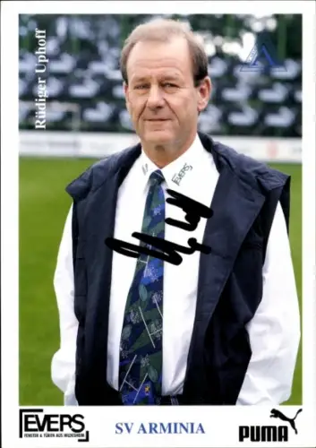 Autogrammkarte Manager Rüdiger Uphoff, SV Arminia Hannover, Autogramm