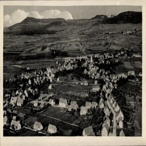 Ak Aldingen in Württemberg, Flugbild, Blick auf Aldingen, Landschaft, Häuser, ländliche Umgebung