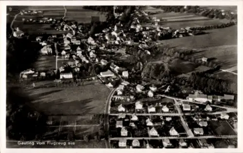 Ak Gauting in Oberbayern, Luftaufnahme