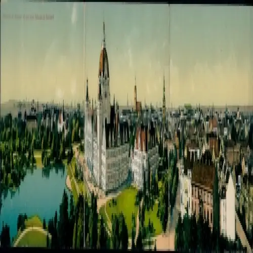 Klapp Ak Hannover, Neues Rathaus, Maschpark, Panorama