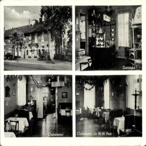 Ak Hamburg Wandsbek, Schinkenkrug, Tonndorfer Hauptstraße 58a, Inh. Paul Röhr, Clubzimmer, Gaststube