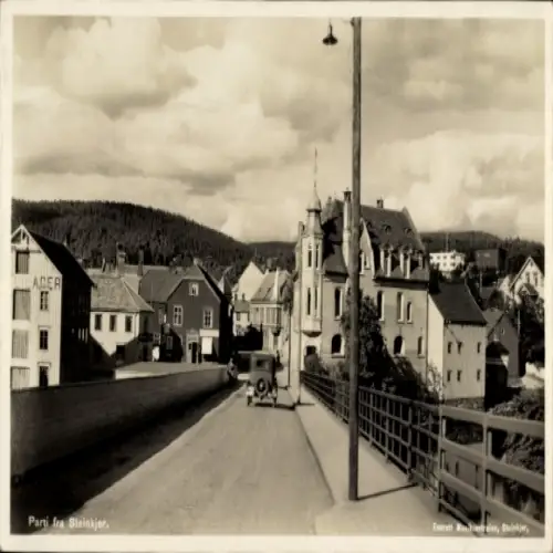 Ak Steinkjer Norwegen, Straßenpartie