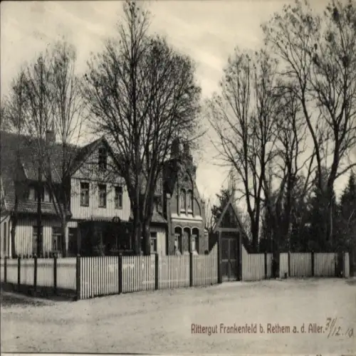 Ak Rethem an der Aller, Rittergut Frankenfeld