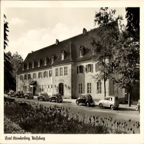 Ak Wolfsburg in Niedersachsen, Hotel Steimkerberg, Autos, Inh. Conrad Mittag