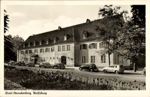 Ak Wolfsburg in Niedersachsen, Hotel Steimkerberg, Autos, Inh. Conrad Mittag