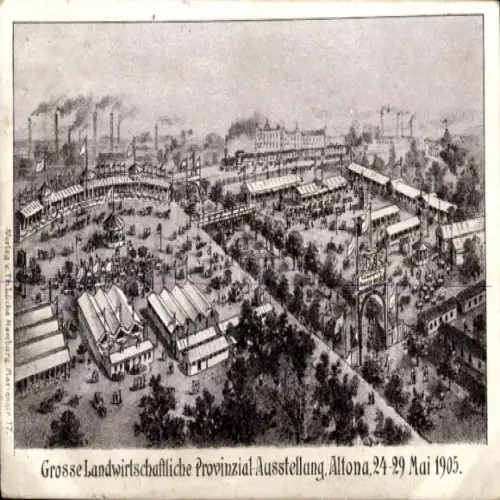 Ak Hamburg Altona, Große Landwirtschaftliche Provinzial-Ausstellung 1905