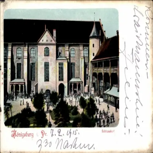 Ak Kaliningrad Königsberg Ostpreußen, Schlosshof