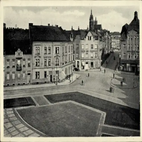 Ak Hradec Králové Königgrätz Stadt, Straßenpartie, Gebäude
