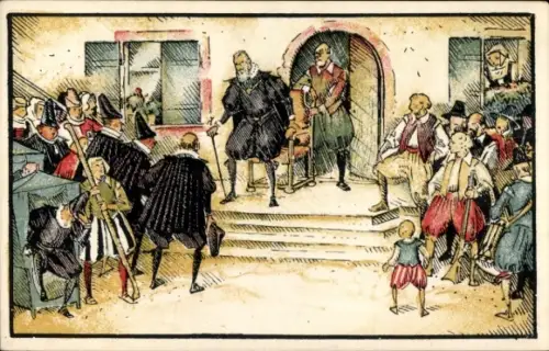 Künstler Ak Riehen Basel Stadt, 400-jährige Vereinigungsfeier 1923, Wettstein und Riehen Festspiel